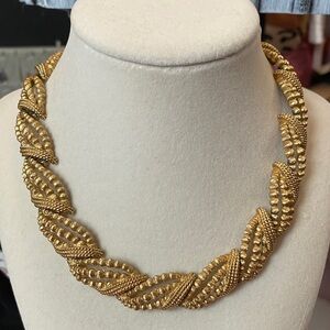 Monet Gold Twisted Necklace